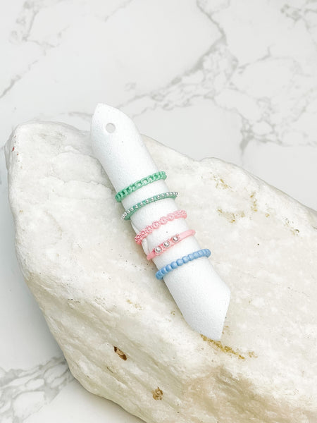Bright Enamel Ring Sets