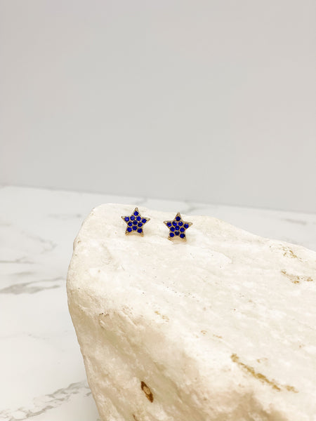 Sparkly Star Stud Earrings