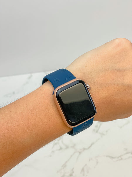 Dog Lover Engraved Silicone Smart Watch Bands
