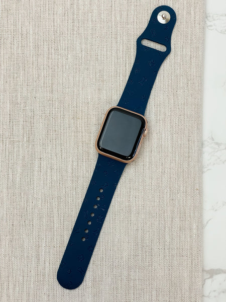 Dog Lover Engraved Silicone Smart Watch Bands