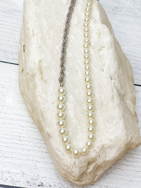 Pearl & Rope Chain Necklaces