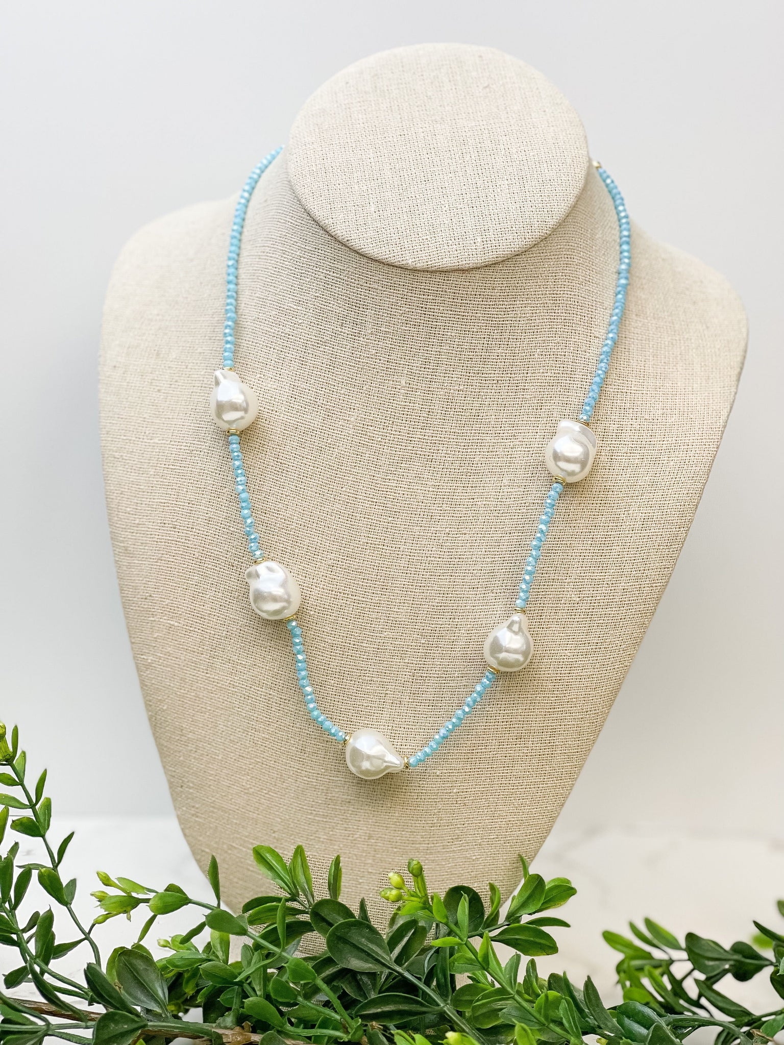 Freshwater Pearl Station Necklaces