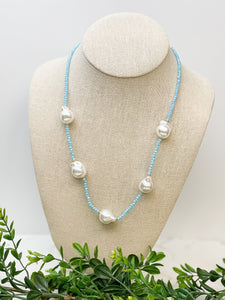 Freshwater Pearl Station Necklaces