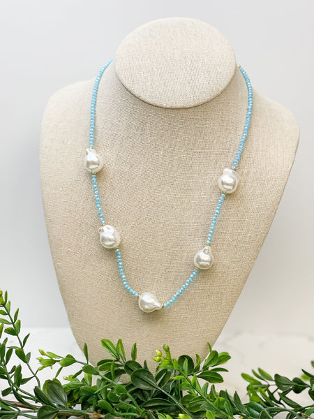 Freshwater Pearl Station Necklaces