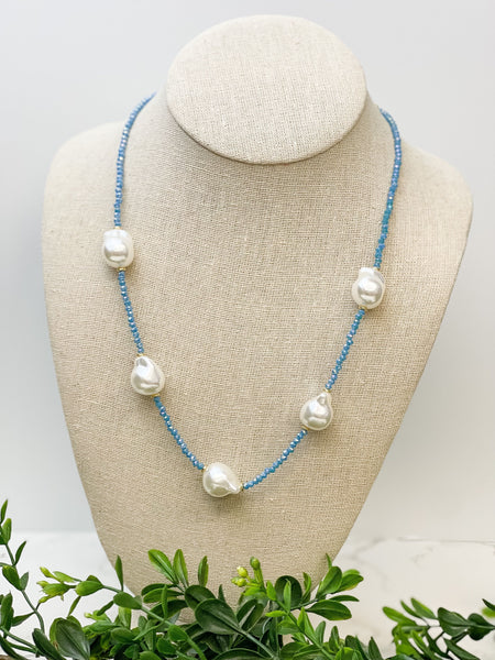 Freshwater Pearl Station Necklaces
