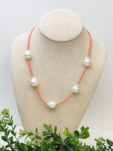 Freshwater Pearl Station Necklaces