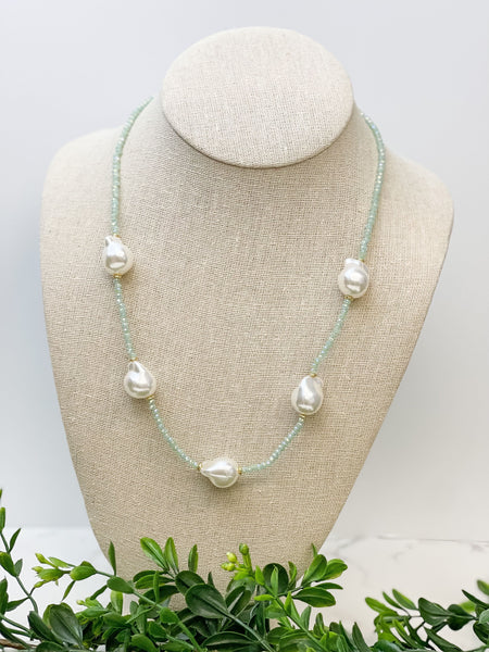 Freshwater Pearl Station Necklaces