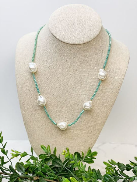 Freshwater Pearl Station Necklaces