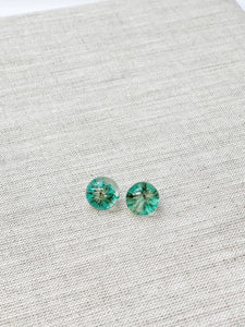 Pressed Flower Acrylic Stud Earrings