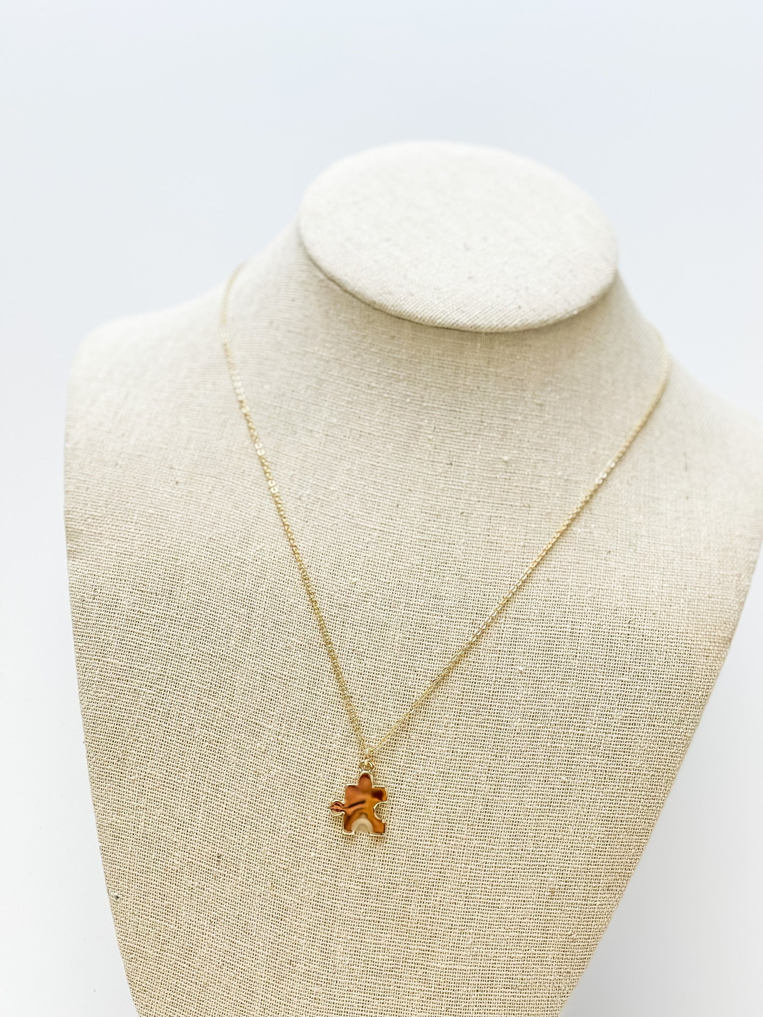 Puzzle Piece Pendant Necklaces