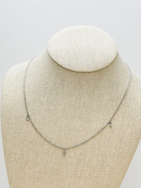 Rhinestone Dangle Charm Necklaces