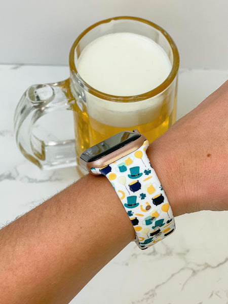 St. Patrick's Scene Printed Silicone Smart Watch Band