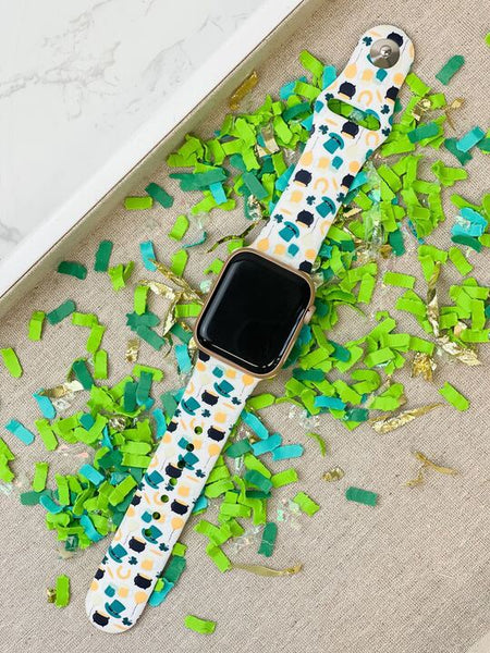 St. Patrick's Scene Printed Silicone Smart Watch Band