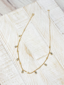 Semi Precious Dangle Charm Necklaces