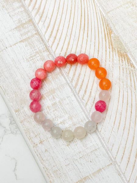 Semi Precious Stretch Beaded Bracelets