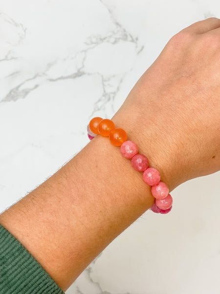 Semi Precious Stretch Beaded Bracelets