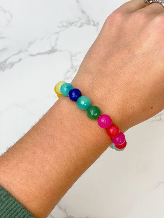 Semi Precious Stretch Beaded Bracelets