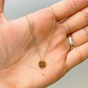 Shamrock Gold-Dipped Pendant Necklace