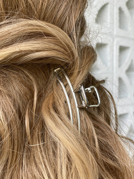 Metal Rectangle Open Claw Hair Clips