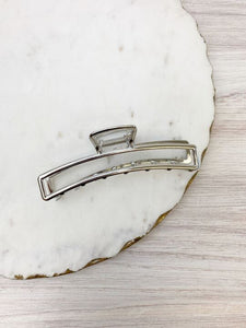 Metal Rectangle Open Claw Hair Clips