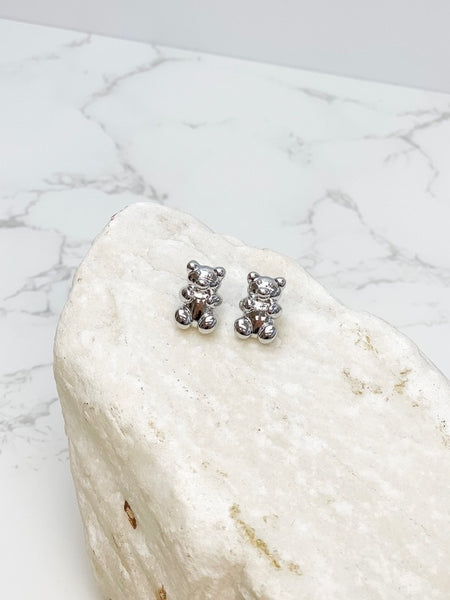 Metallic Gummy Bear Stud Earrings