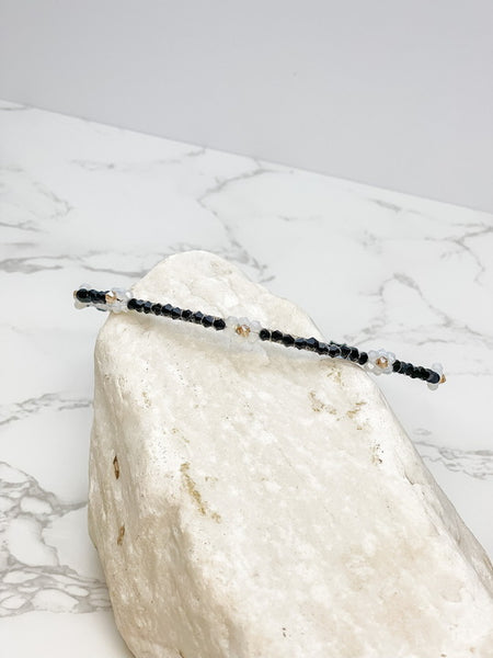Skinny Flower Beaded Headbands