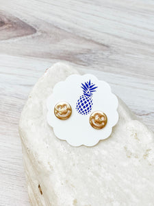 Happy Stud Earrings - Gold