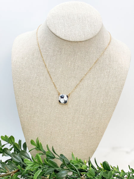Printed Sports Pendant Necklaces