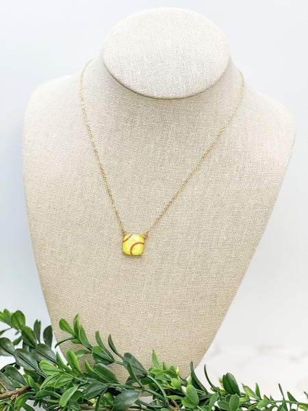Printed Sports Pendant Necklaces