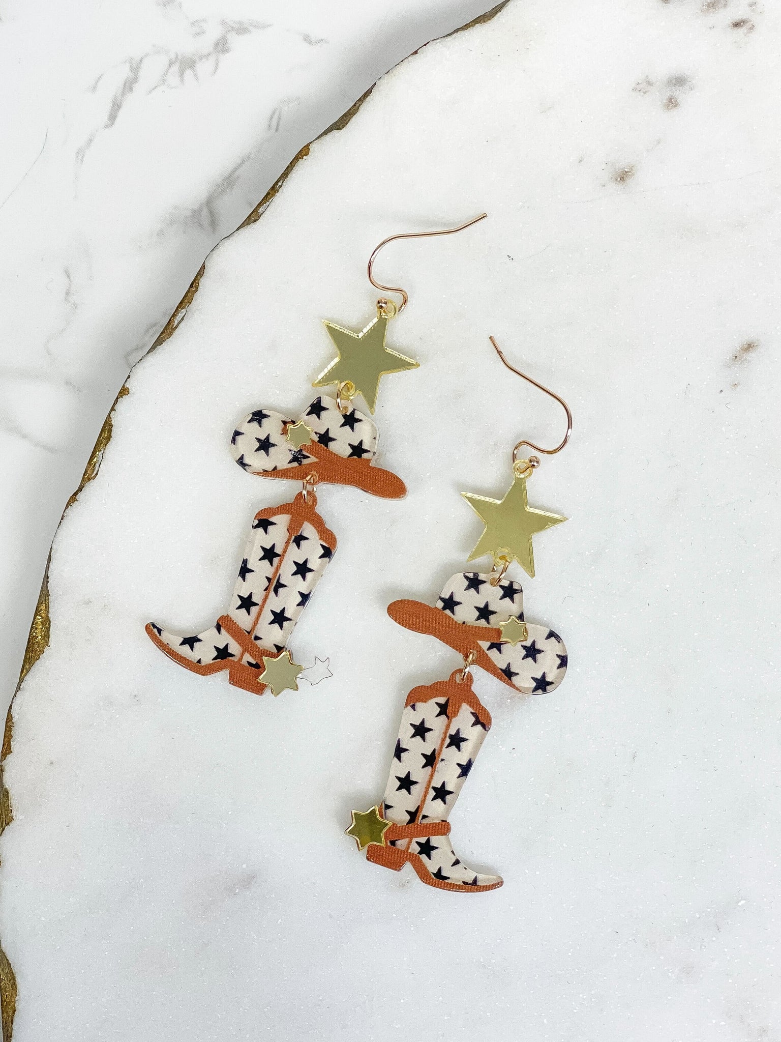 Starry Cowboy Trio Dangle Earrings