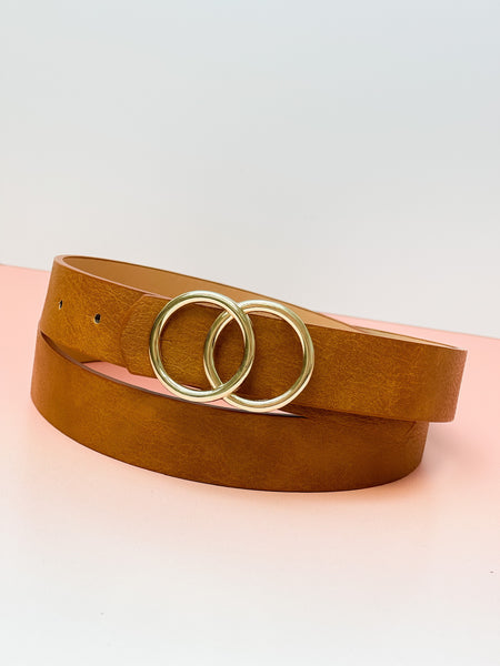 Gold Buckle Leather Belts