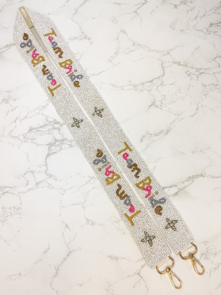 Beaded Purse Strap - 'Team Bride'