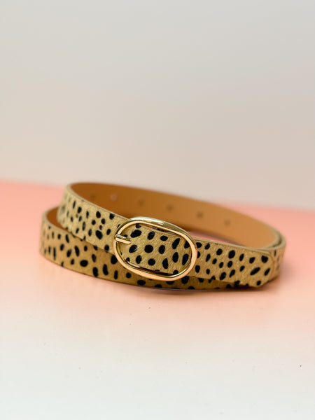Gold Buckle Leather Belts