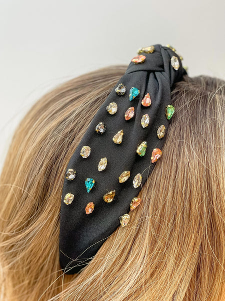 Top Knot Multi Crystal Headbands
