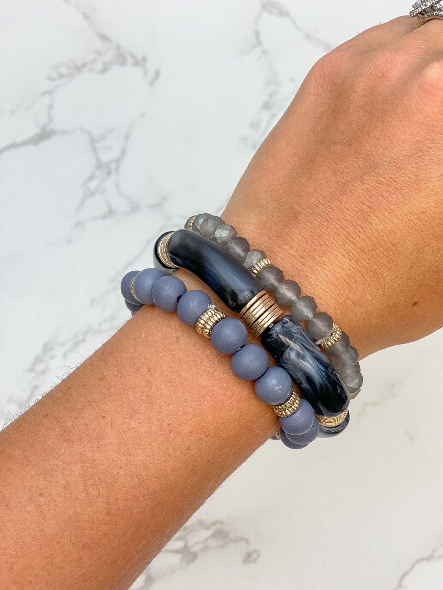 Acrylic Tube Bracelet Trios