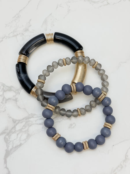 Acrylic Tube Bracelet Trios
