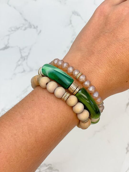 Acrylic Tube Bracelet Trios