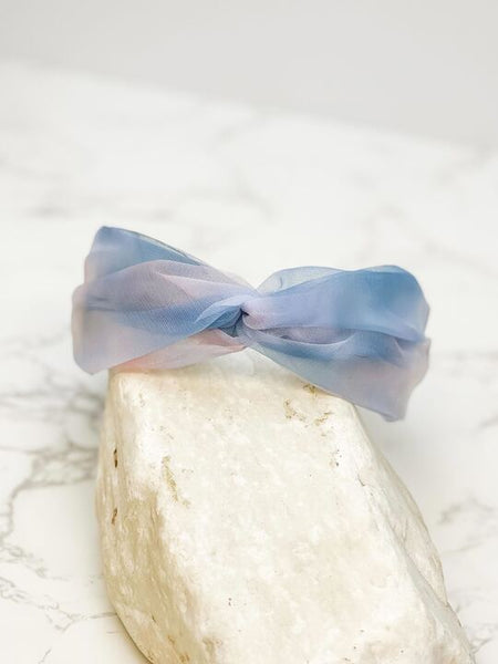 Top Twisted Tulle Headband - Tie Dye