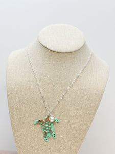 Turtle Charm Pendant Necklace