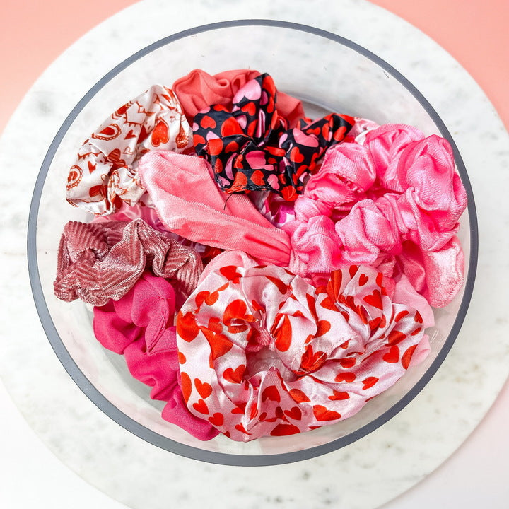 Valentine's Day Scrunchie Pack - 20 Assorted