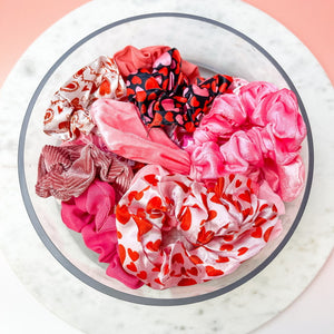 Valentine's Day Scrunchie Pack - 20 Assorted