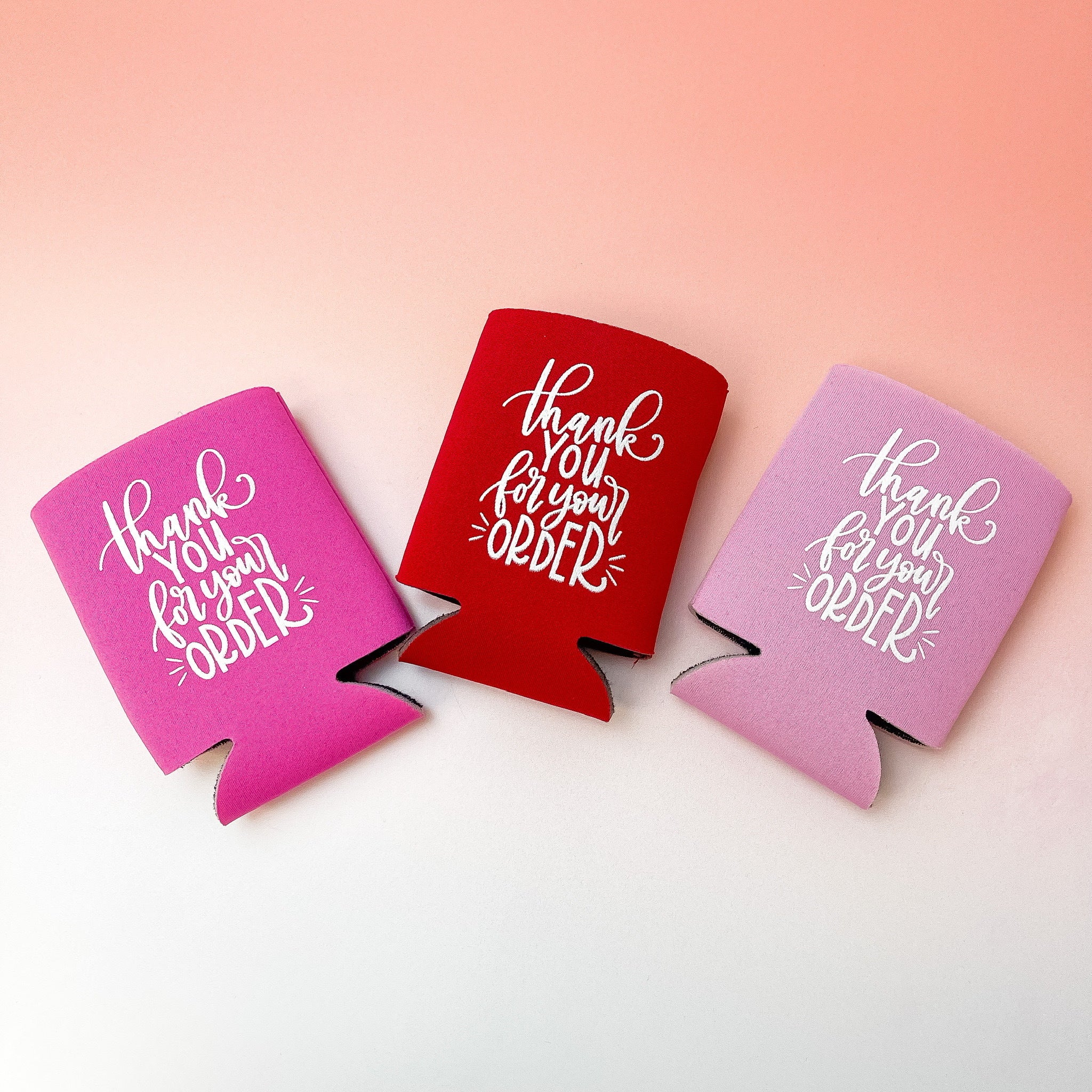 Valentine's 'Thank you' Drink Huggers - Pack of 10