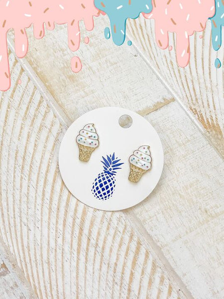 Dessert Enamel Stud Earrings