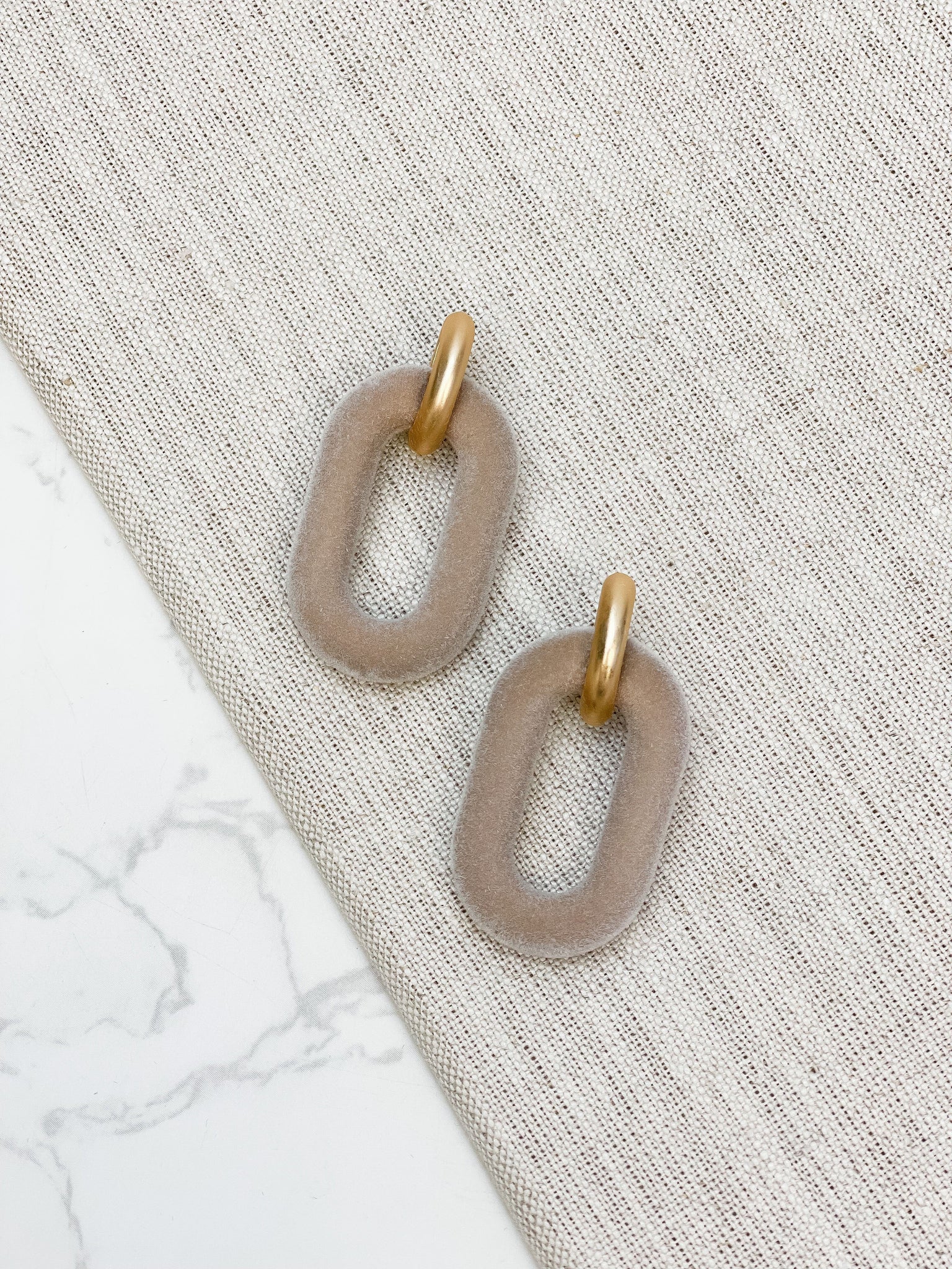 Velvet Linked Post Earrings