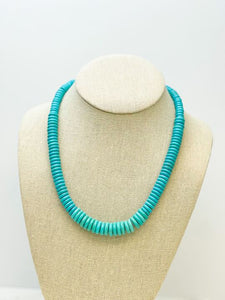 Western Turquoise Disc Necklace