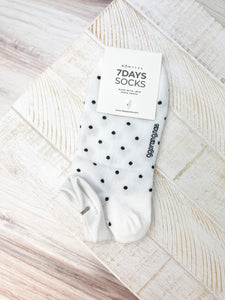 Polka Dot Low Cut Socks