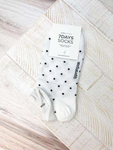 Polka Dot Low Cut Socks