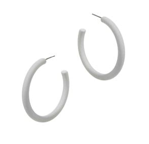 The Classic Enamel Hoop Earrings