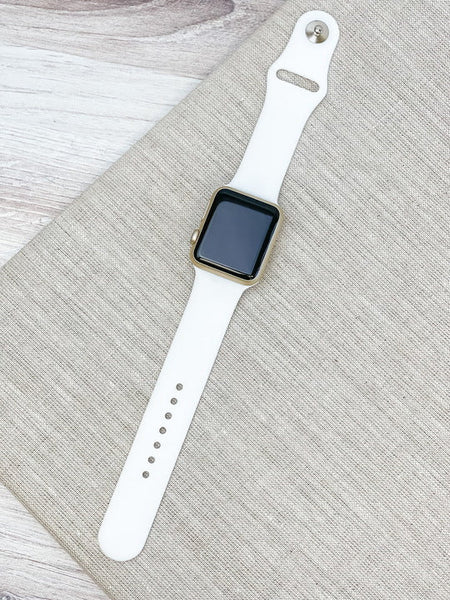 The Solid Silicone Smart Watch Band - S/M