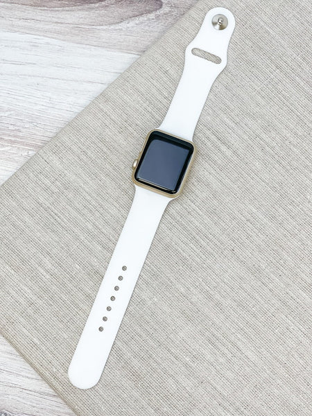 The Solid Silicone Smart Watch Band - M/L